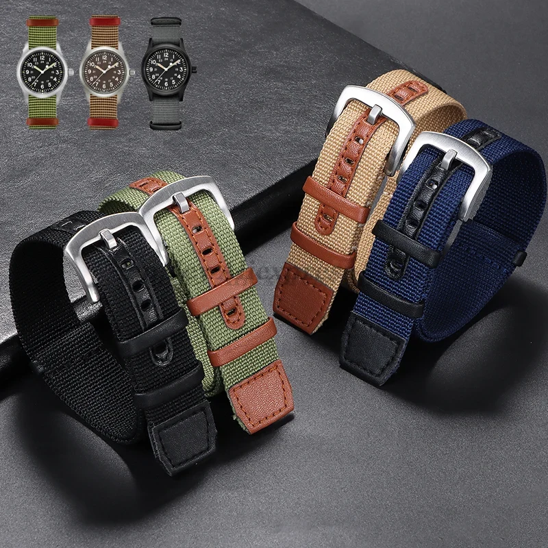 Nato Strap Nylon - Tali Kulit Tambalan Nilon Kanvas 20Mm