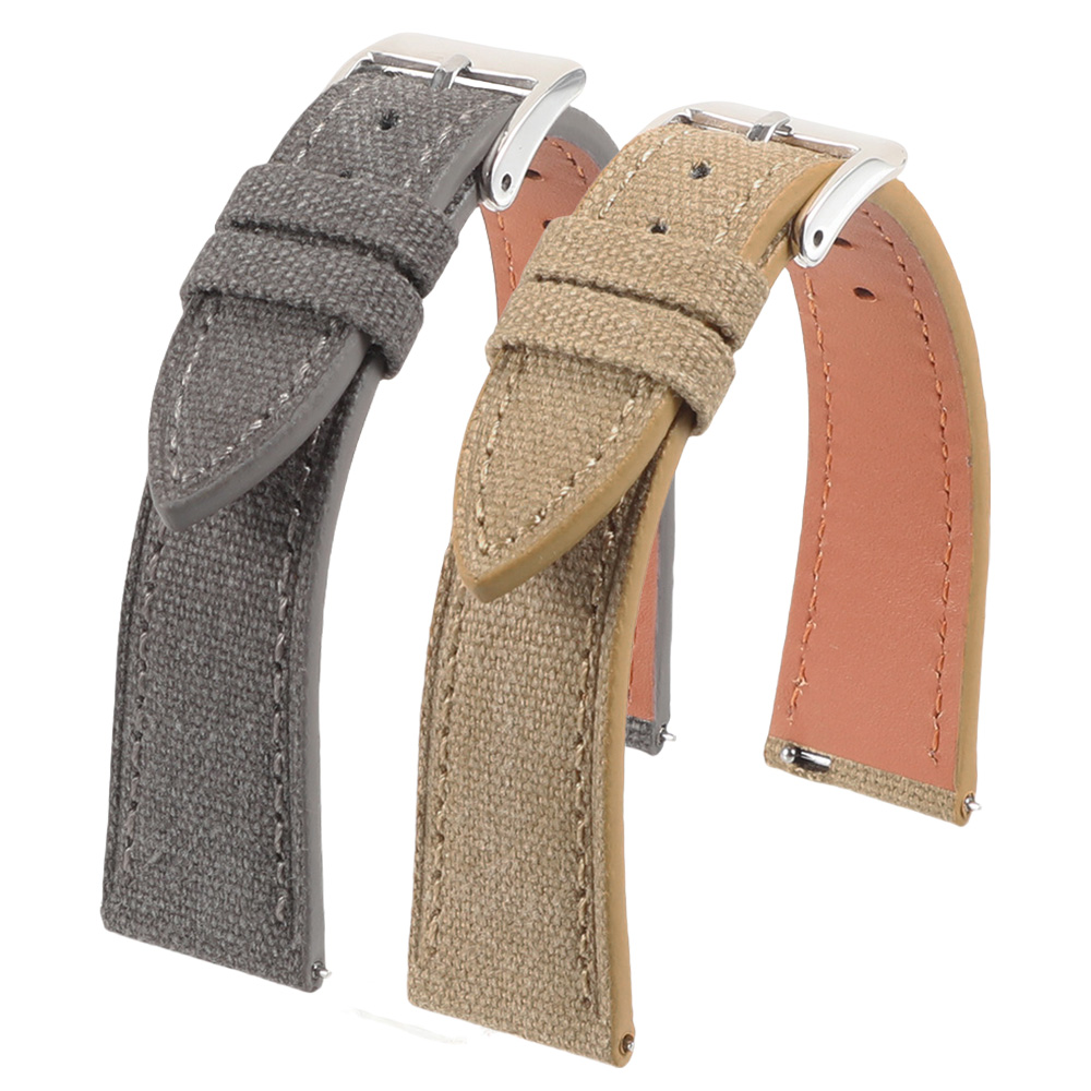 Canvas Strap Watch - Tali Jam Tangan Slim Buatan Tangan