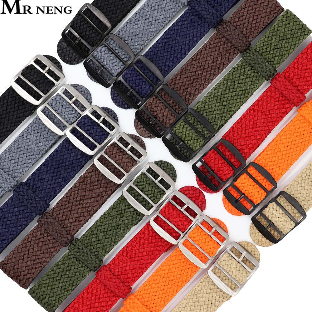 Perlon Strap Woven - Gelang Jam 18 20 22Mm untuk