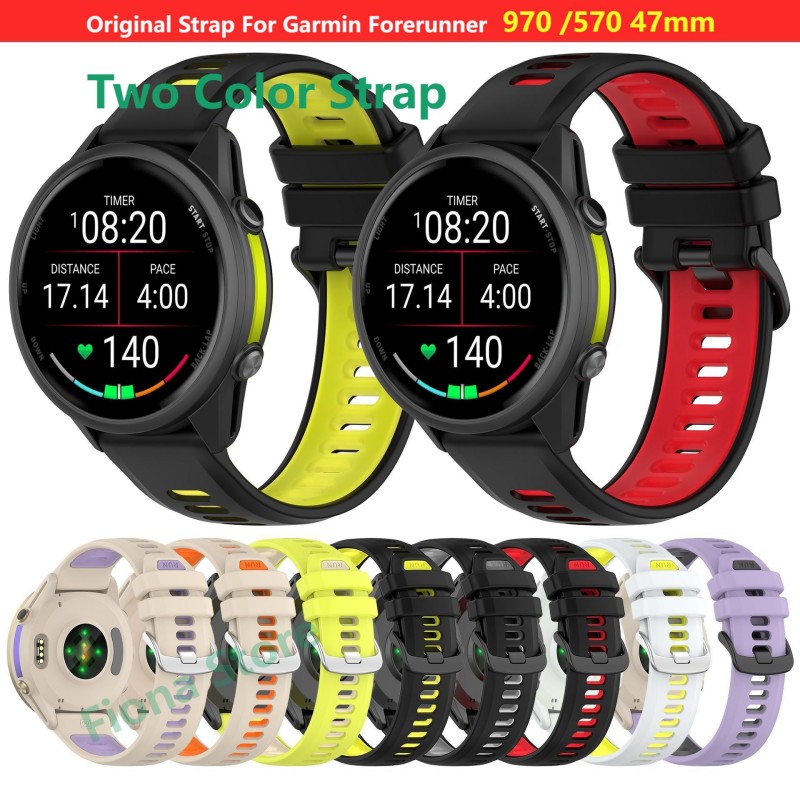 Tali Bicolor 22Mm untuk Garmin - Silicone Watch Band 22Mm ulasan dan harga