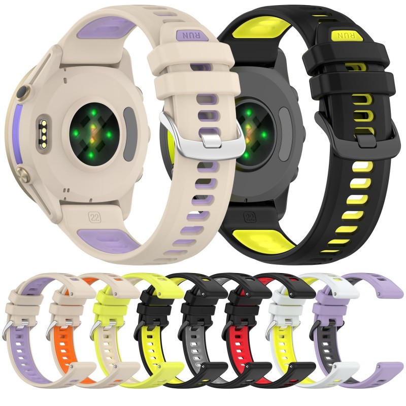 Tali Bicolor 22Mm untuk Garmin - Silicone Watch Band 22Mm ulasan dan harga