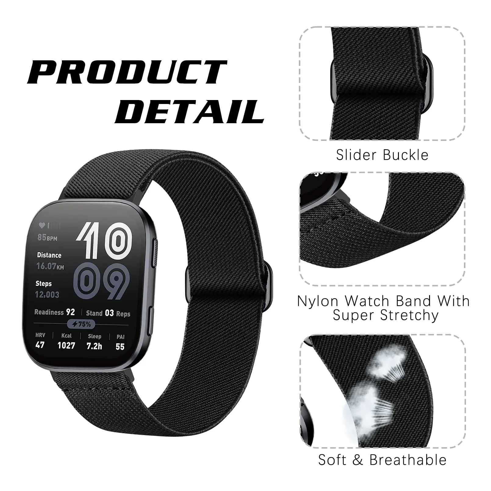 Tali Nilon Elastis untuk Amazf - Nato Strap Nylon ulasan dan harga