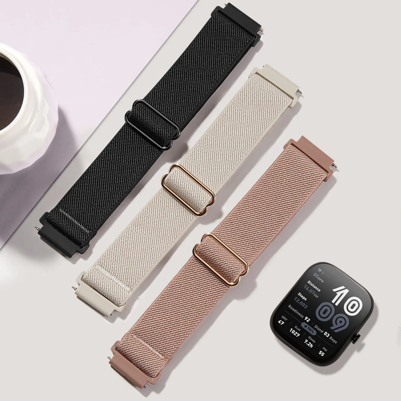 Tali Nilon Elastis untuk Amazf - Nato Strap Nylon ulasan dan harga