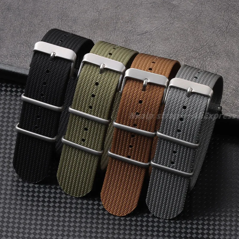 Tali jam nilon Ribbed 18mm 20m - Nato Strap Nylon ulasan dan harga