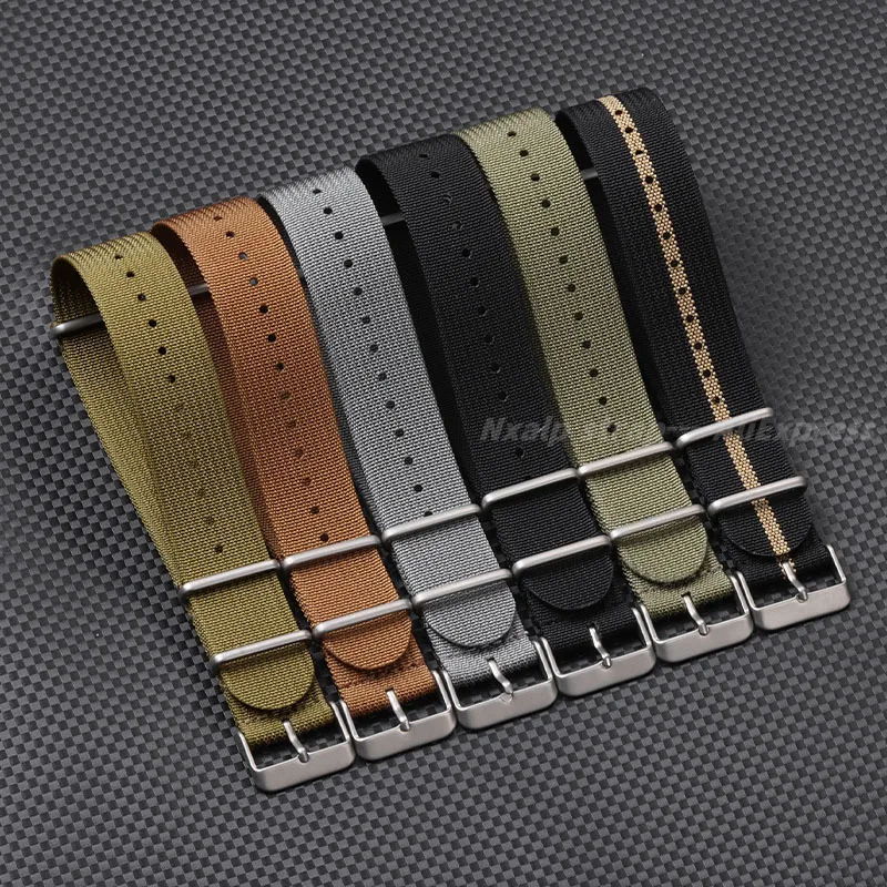 Tali jam nilon Ribbed 18mm 20m - Nato Strap Nylon ulasan dan harga