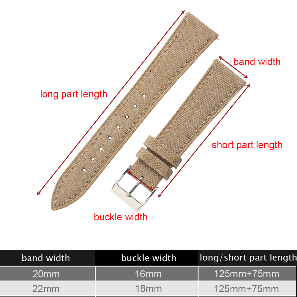 Tali Jam Tangan Slim Buatan Ta - Canvas Strap Watch ulasan dan harga