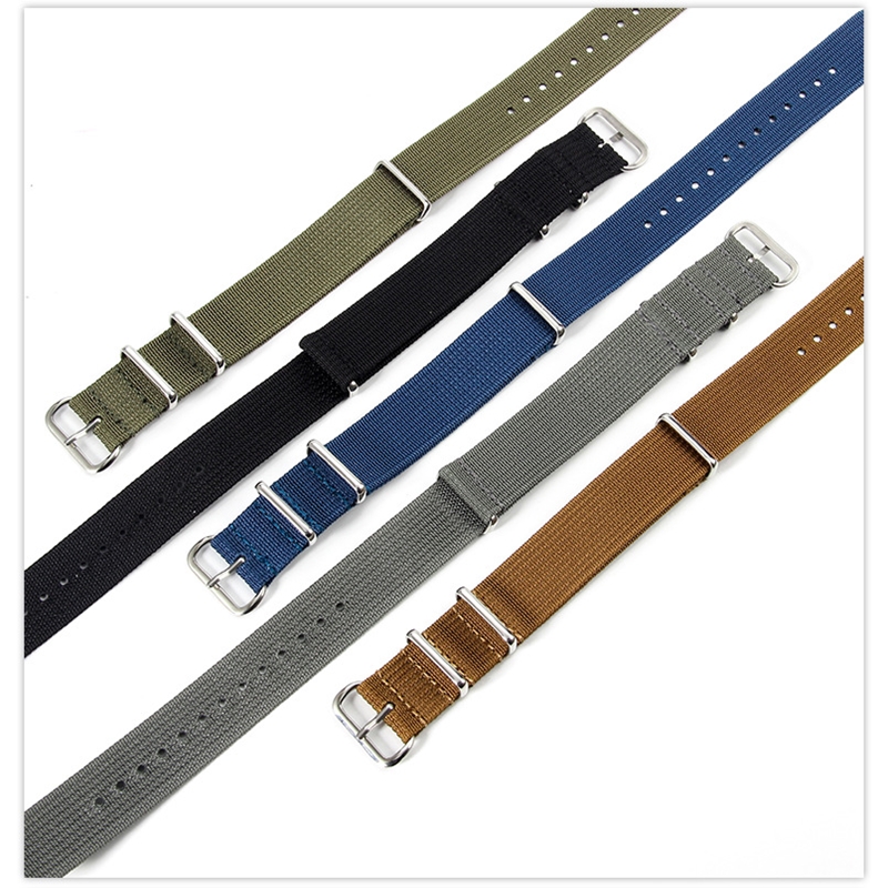 18 20 22Mm untuk Seiko Samsung - Nato Strap Nylon ulasan dan harga