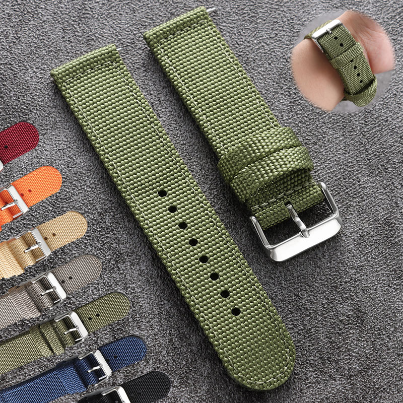 Tali Jam Tangan Nilon 18Mm 20M - Canvas Strap Watch ulasan dan harga